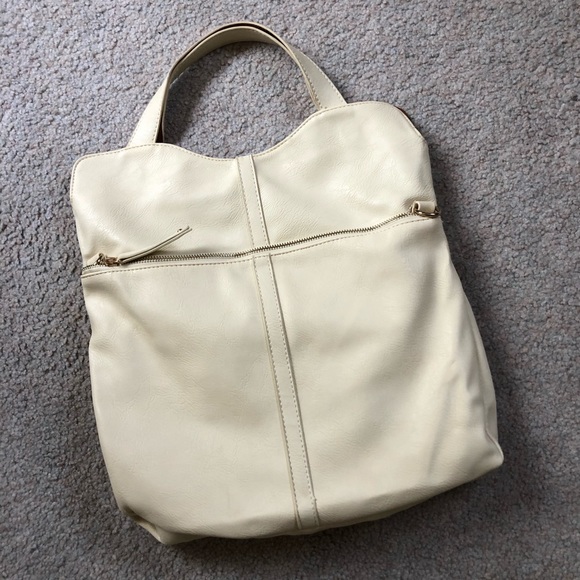 francescas reversible brown & white purse - Picture 3 of 7